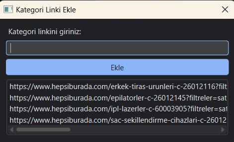 Hepsiburada Tracker